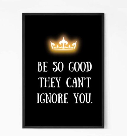 Be So Good Quote Wall Art