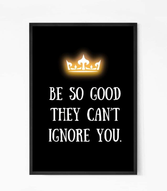 Be So Good Quote Wall Art