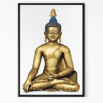 Buddha in The Bhumi-Sparsha Mudra Wall Art