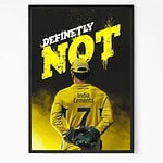 CSK Captain Dhoni Wall Art
