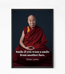 Calming Dalai Lama Wall Art