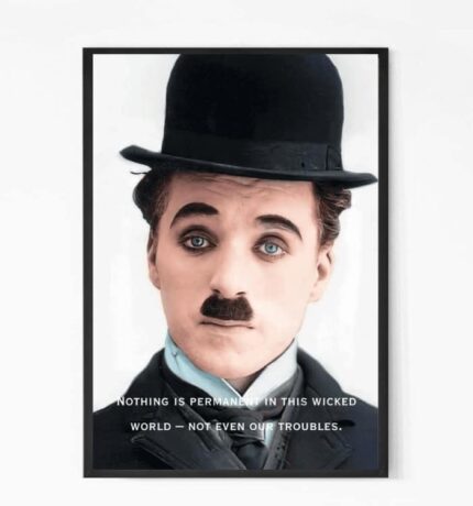 Charlie Chaplin Quote Wall Art