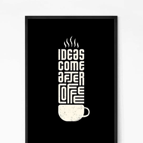 Creative Coffee Quote Wall Art