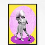 Dancing Spoon and Fork Wall Art
