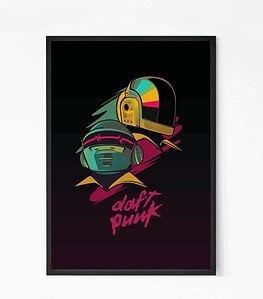 Electronic Music Band Daft Punk Wall Art