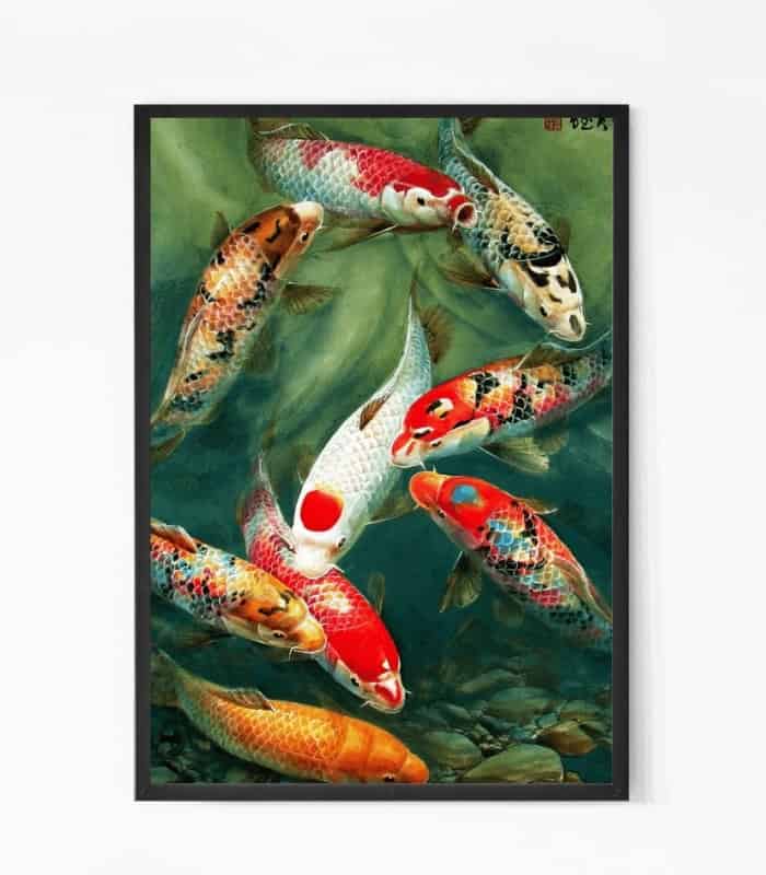 Enchanting Koi Fish Wall Poster