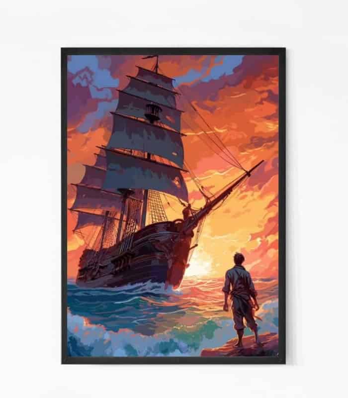 Fearless Sailor on the sea wall art