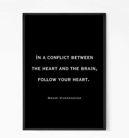 Follow Your Heart Quote Wall Art