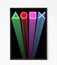 Gaming Console Symbols Wall Art