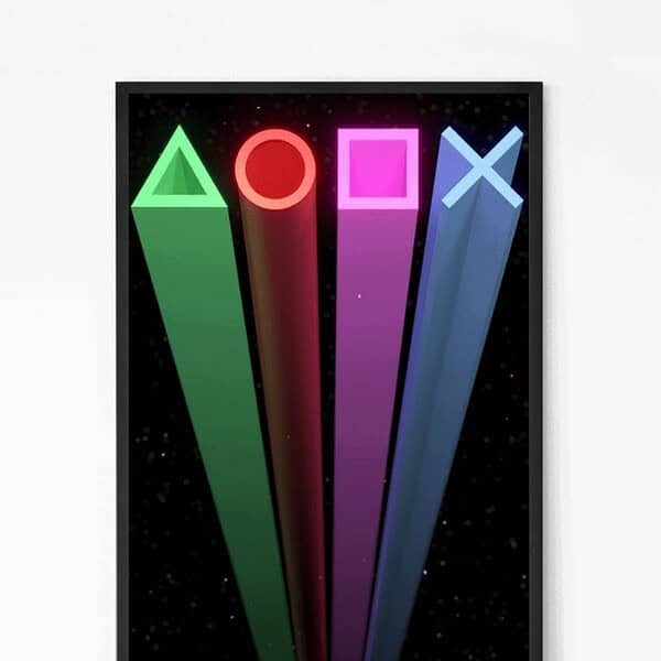 Gaming Console Symbols Wall Art