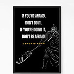 Genghis khan Motivational Quote Wall Art