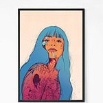 Girl with a Tattoo Wall art