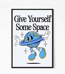 Give Some Space Quote Wall Art