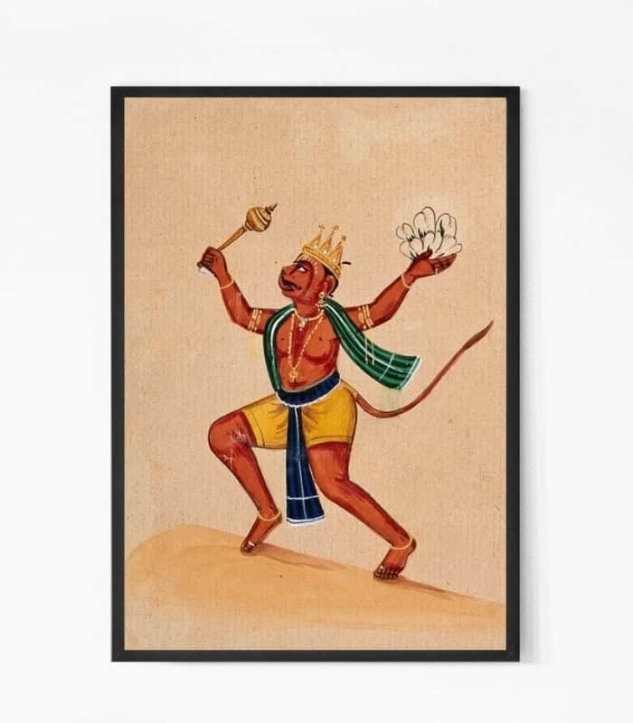 Hanuman Hand painting Wall Art