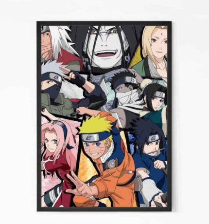 Heroic Naruto Collage Wall Art