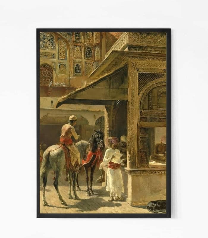 Ancient Merchants Street Painting Wall Art