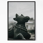 Iconic Nandi Deity Statue Wall Art