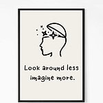 Imagine More Quote Wall Art