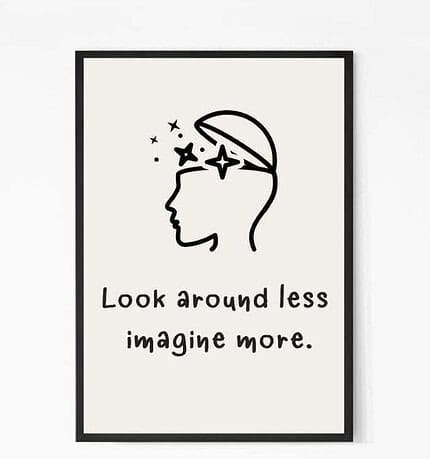 Imagine More Quote Wall Art
