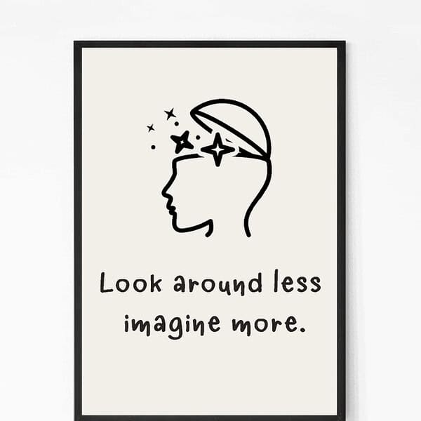 Imagine More Quote Wall Art