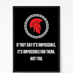 Impossible Quote Wall Art