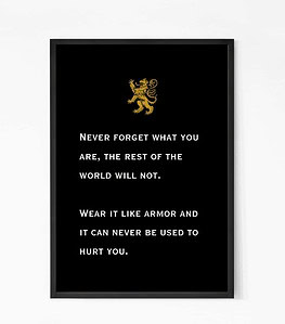 Lannisters Quote Wall Art
