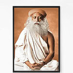Meditating Yogi Sadhguru Wall Art2