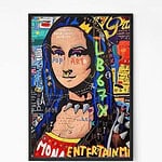 Mona lisa Street wall art