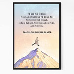 The Secret Life of Walter Mitty Quote wall art