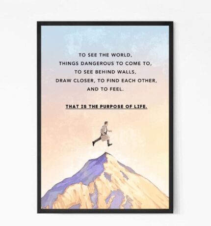 The Secret Life of Walter Mitty Quote wall art