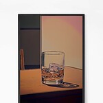 Buy Whiskey With Ice Glass Wall Art