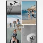 Family Vacation Collage Photo Frame