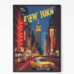 Buy Classic New York Night Wall Art
