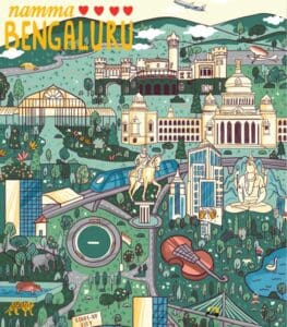 Buy Namma Bengaluru Map Wall Art