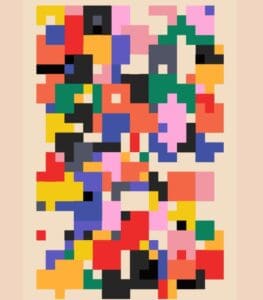 Buy Pixel Colors Wall Art