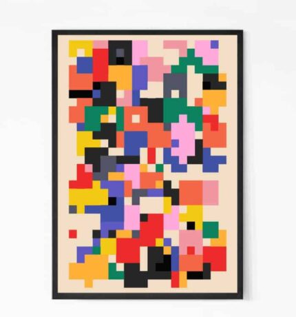 Buy Pixel Colors Wall Art