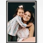 Memory Caption Mom and Daughter Photo Frame