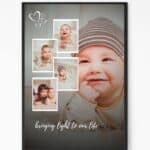 Pure Focus Baby Photo Collage Framed