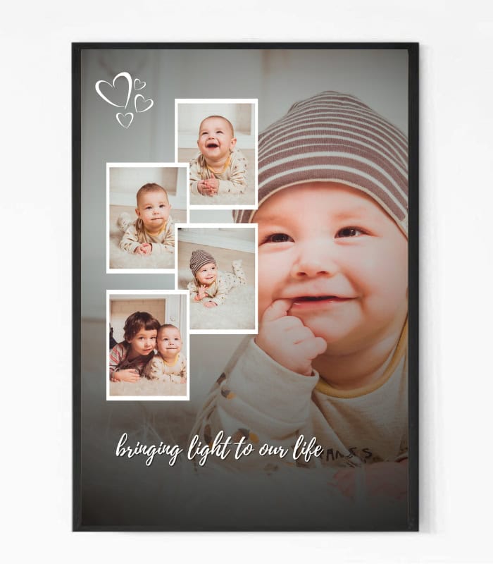 Custom Photo Frames 4 Pure Focus Baby Photo Collage Framed