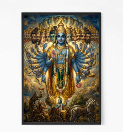 Krishna Arjuna in Mahabharata War Wall Art