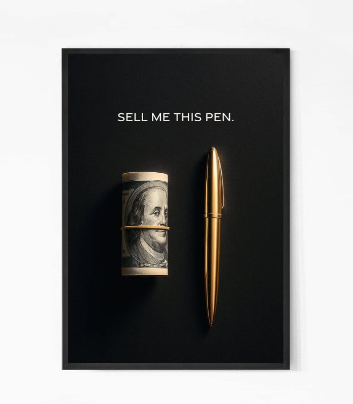 Sell Me This Pen Quote Wall Art