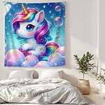 Buy Cute Unicorn Tapestry Wall Art