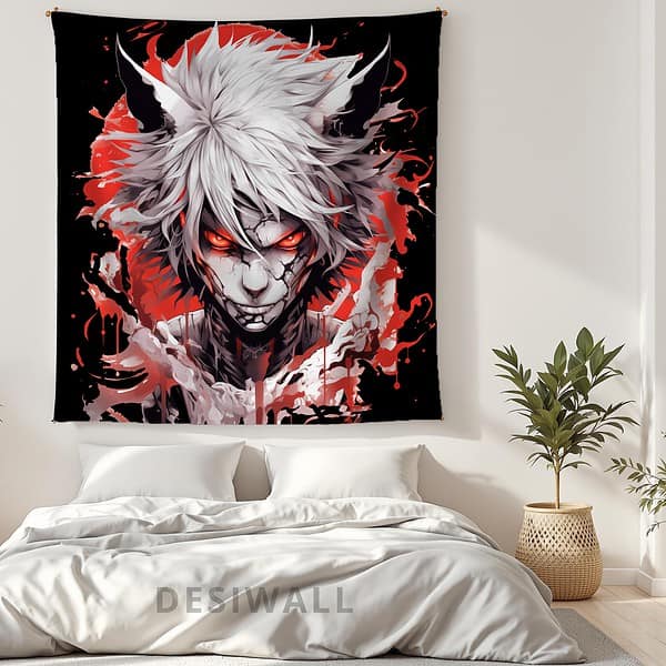 Black Clover Fierce Anime Tapestry
