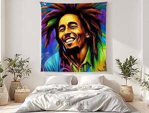 Bob Marley Tapestry Wall Art