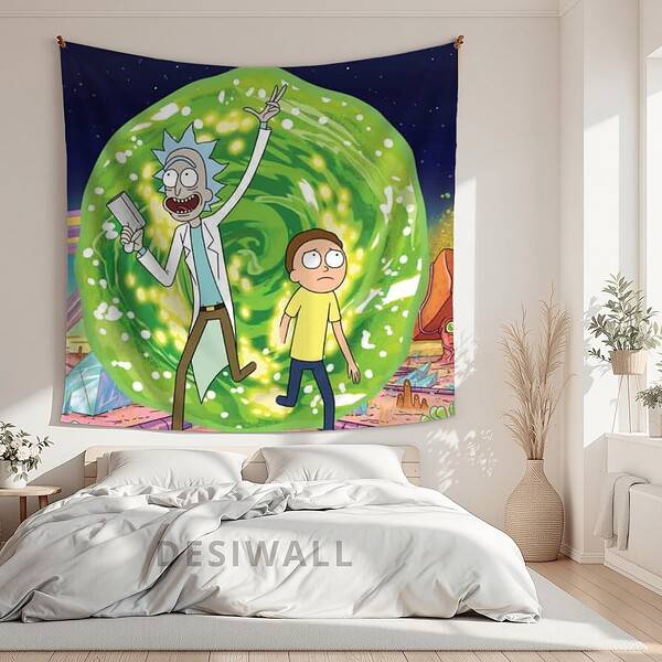 Buy Rick and Morty Tapestry Wall Art