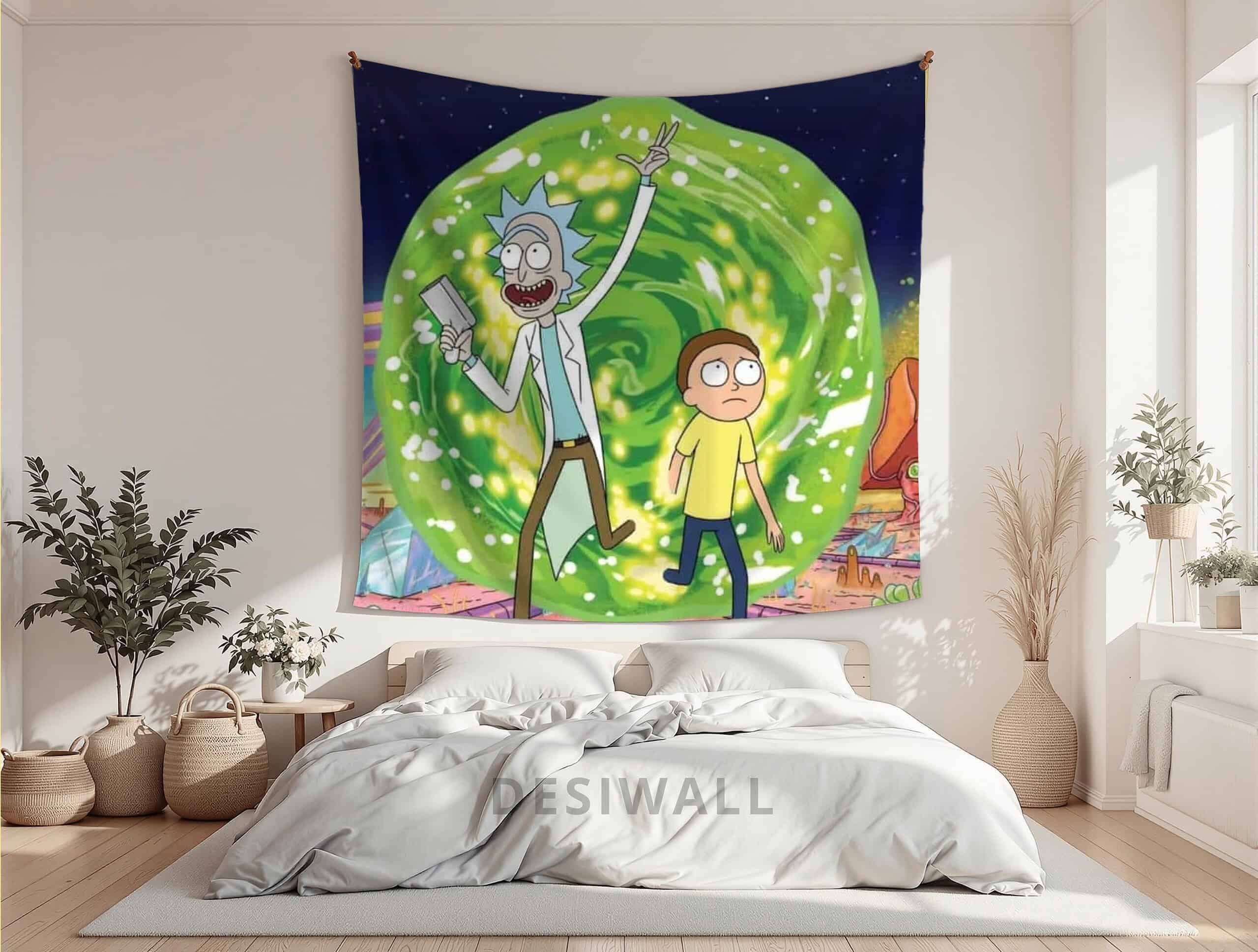 Buy Rick and Morty Tapestry Wall Art