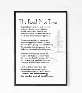 Road less travelled Wall Art