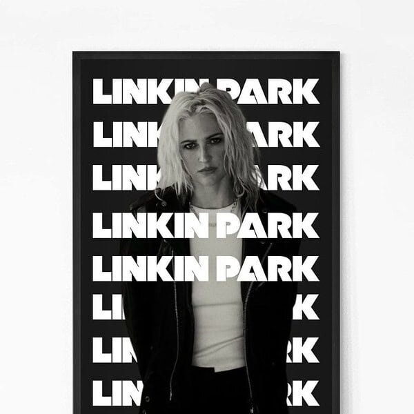 Shop Emily Armstrong from Linkinpark wall art | Rock Band Framed Wall Art