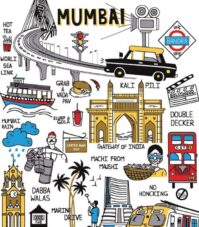 Mumbai Map Wall Art